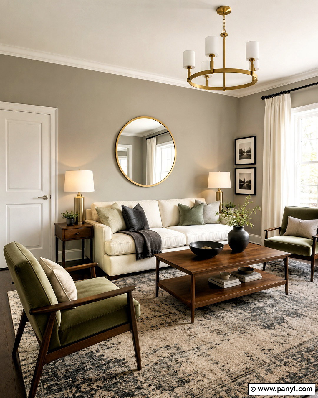 Greige Walls With Mixed Metals - 40 greige walls