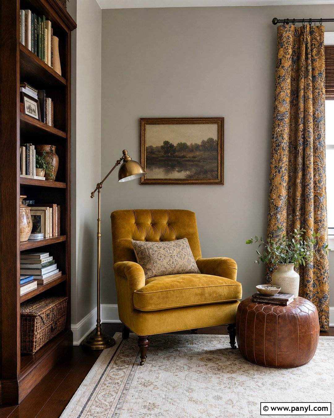 Greige Walls With Mustard Yellow - 20 Colors That Go With Greige Walls