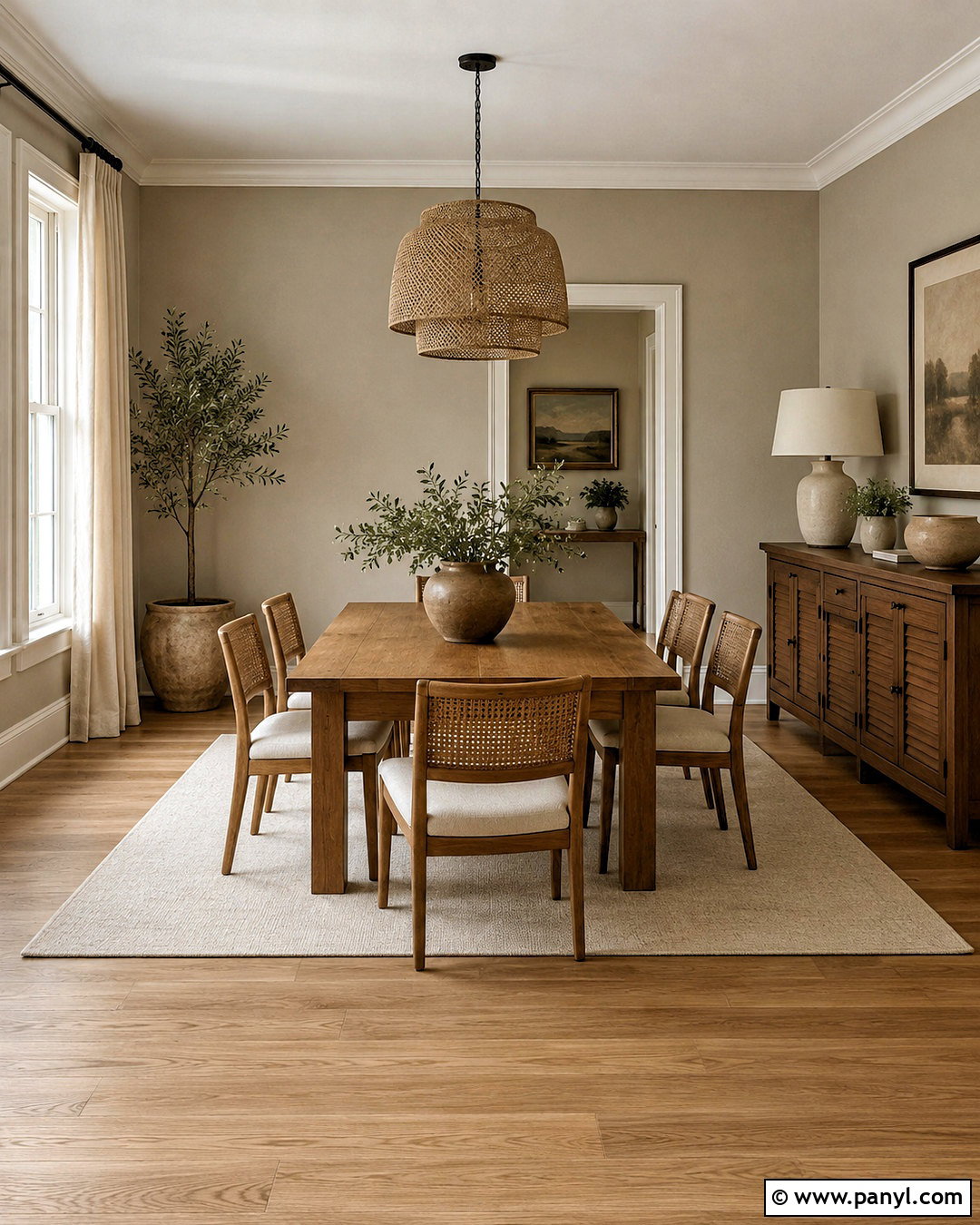 Greige Walls With Natural Wood - 20 Wall Color Greige Ideas
