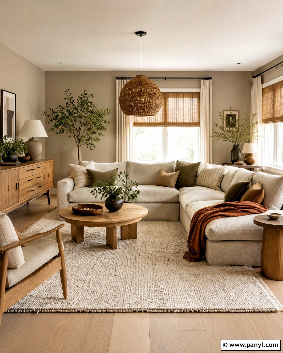 Greige Walls With Oak Furniture - 40 greige walls
