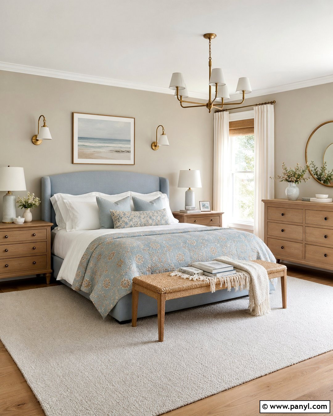 Greige Walls With Powder Blue - 20 Colors That Go With Greige Walls