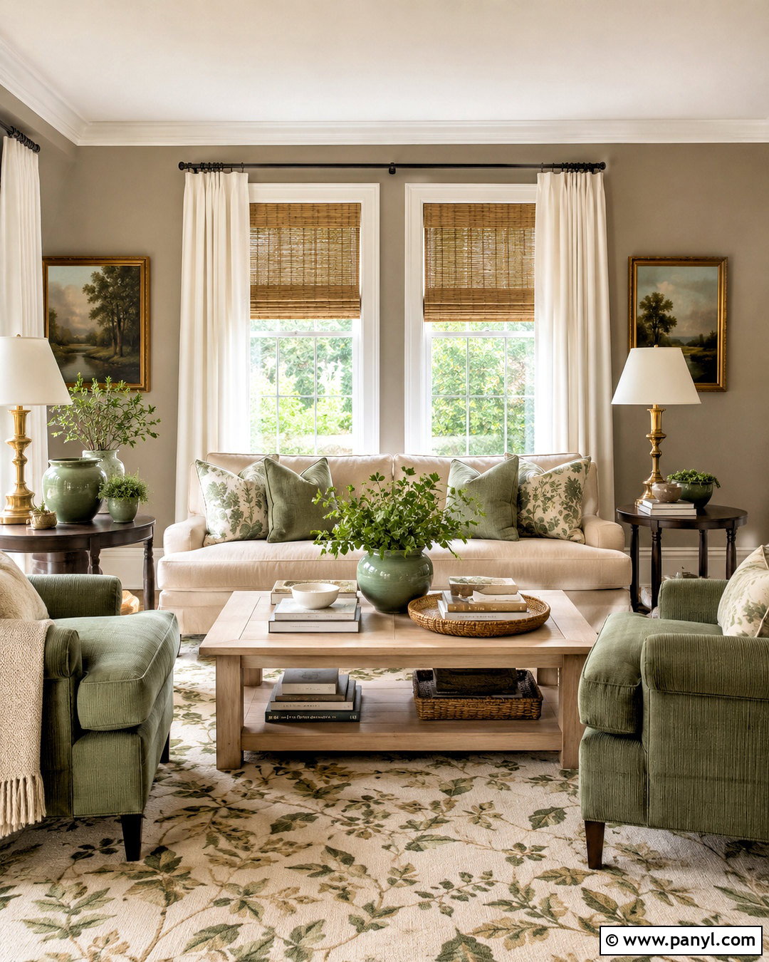 Greige Walls With Sage Green Decor - 40 greige walls