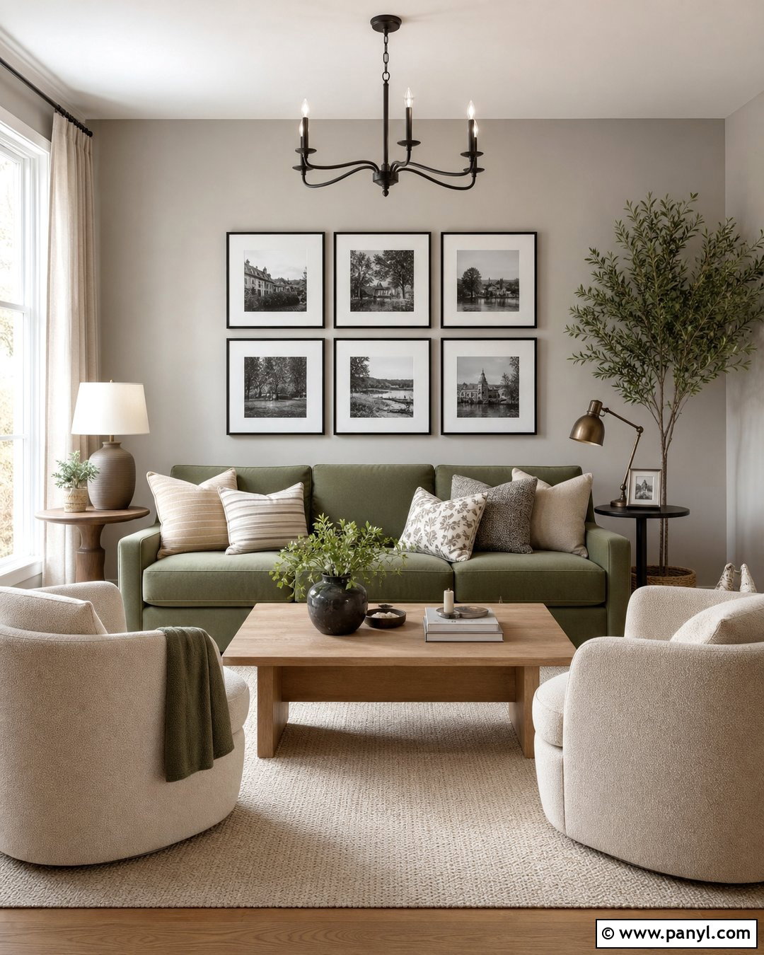Greige Walls With Sage Green - 20 Colors That Go With Greige Walls