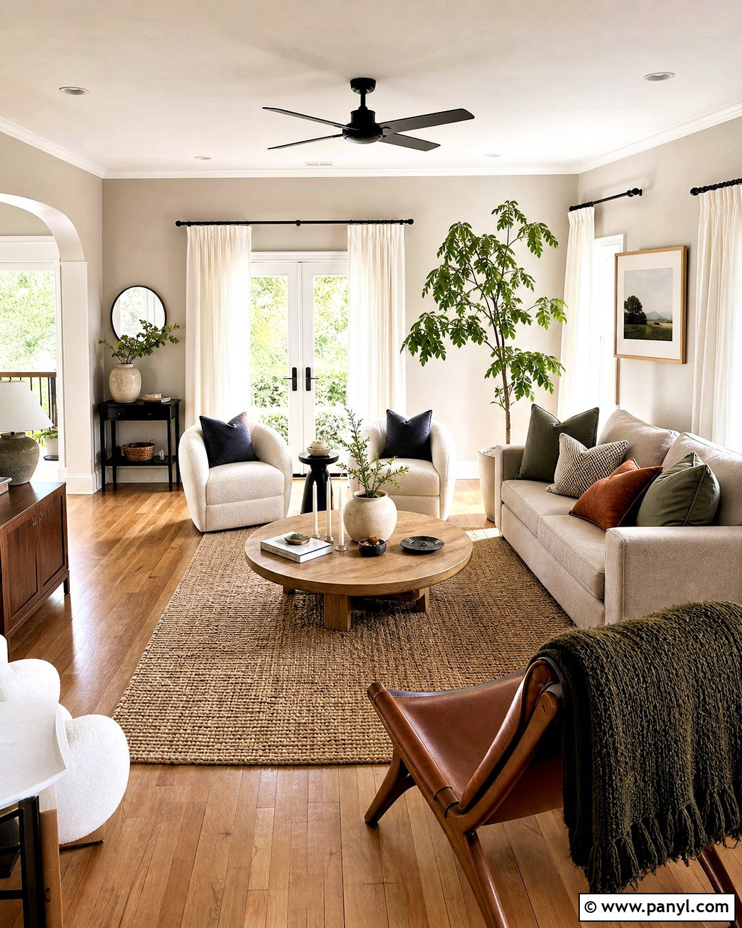 Greige Walls With White Trim - 20 greige walls living room ideas
