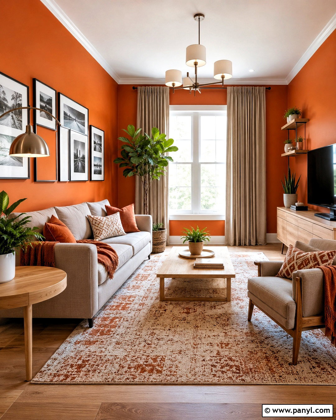 Greige With Orange Walls - 20 What Colors Go With Orange Walls