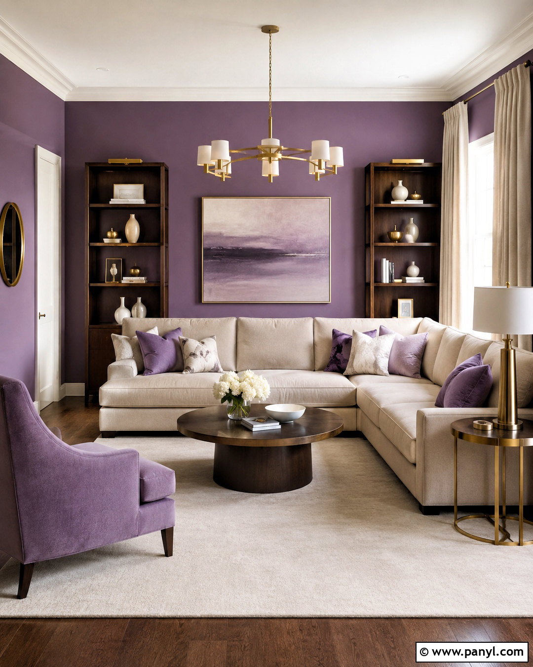 Greige With Purple Walls - 20 colors that go with purple walls