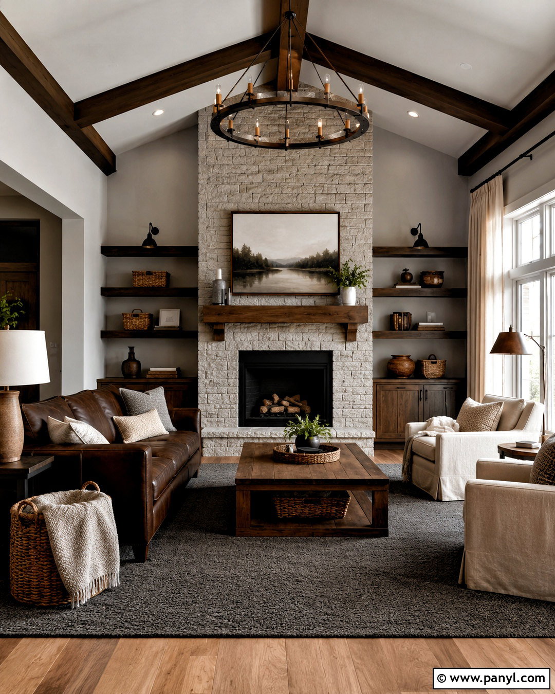 Grey And Chocolate Brown Living Room - 20 colors that go with grey ideas