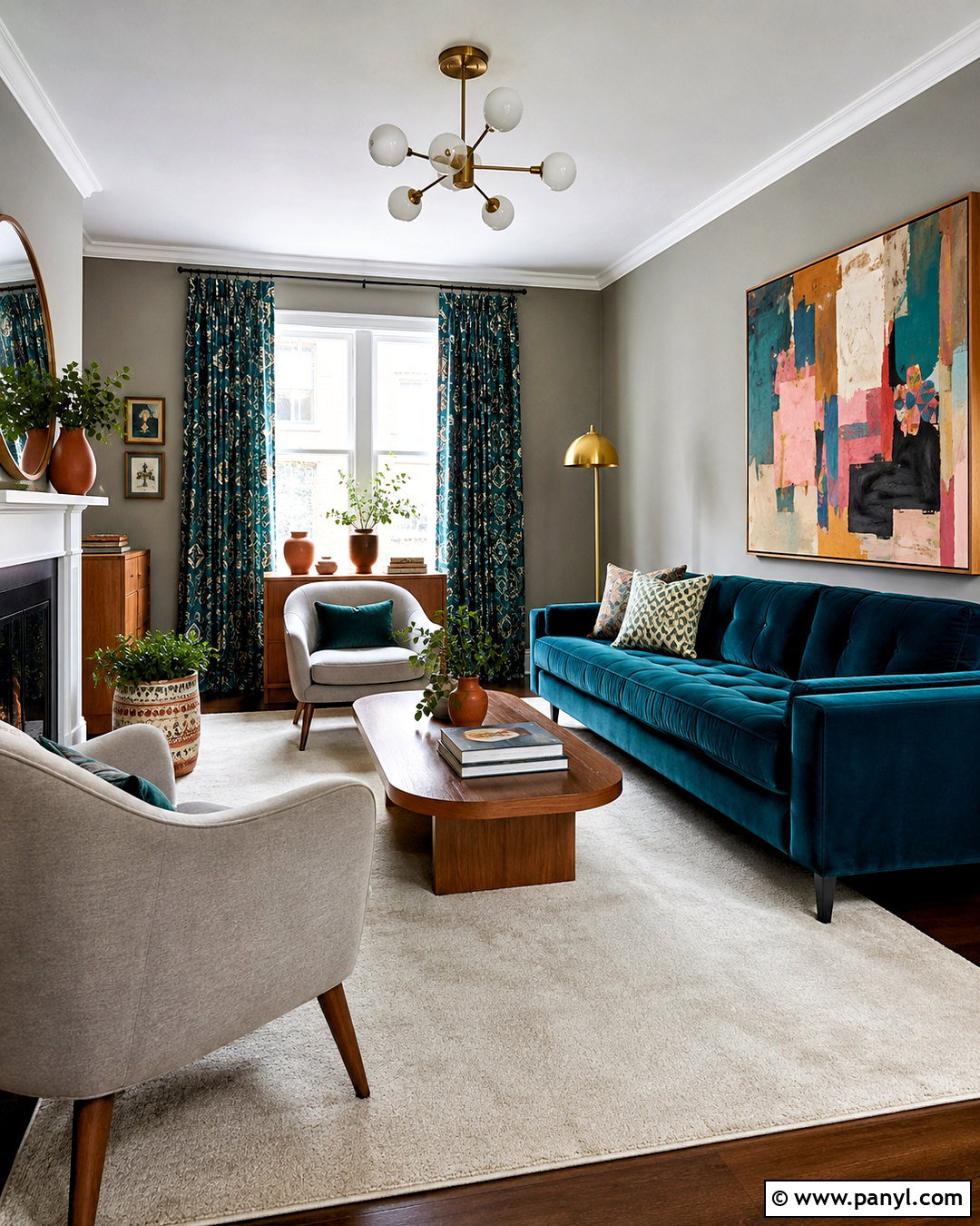 Grey And Teal Living Room - 20 colors that go with grey ideas