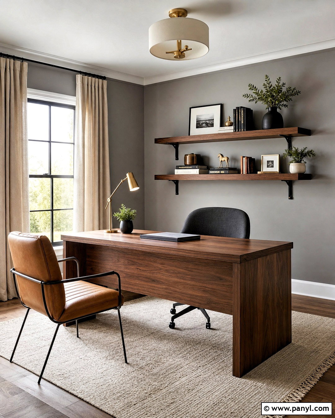 Grey And Walnut Brown - 20 grey complimentary colors
