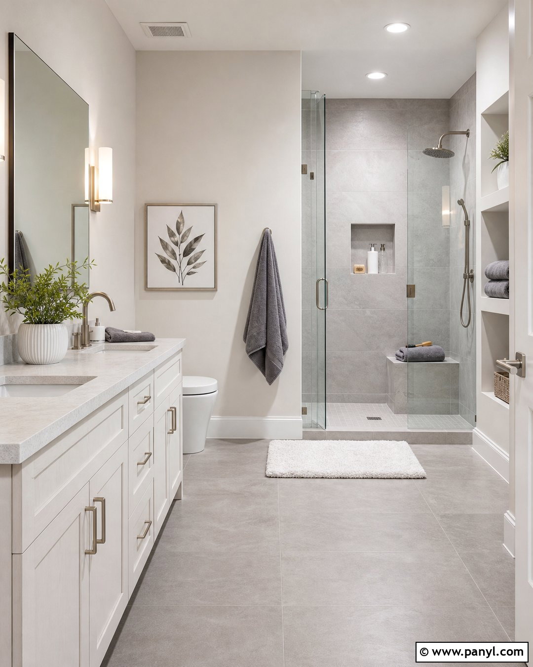 Grey And White Bathroom Walls - 30 Grey And White Walls