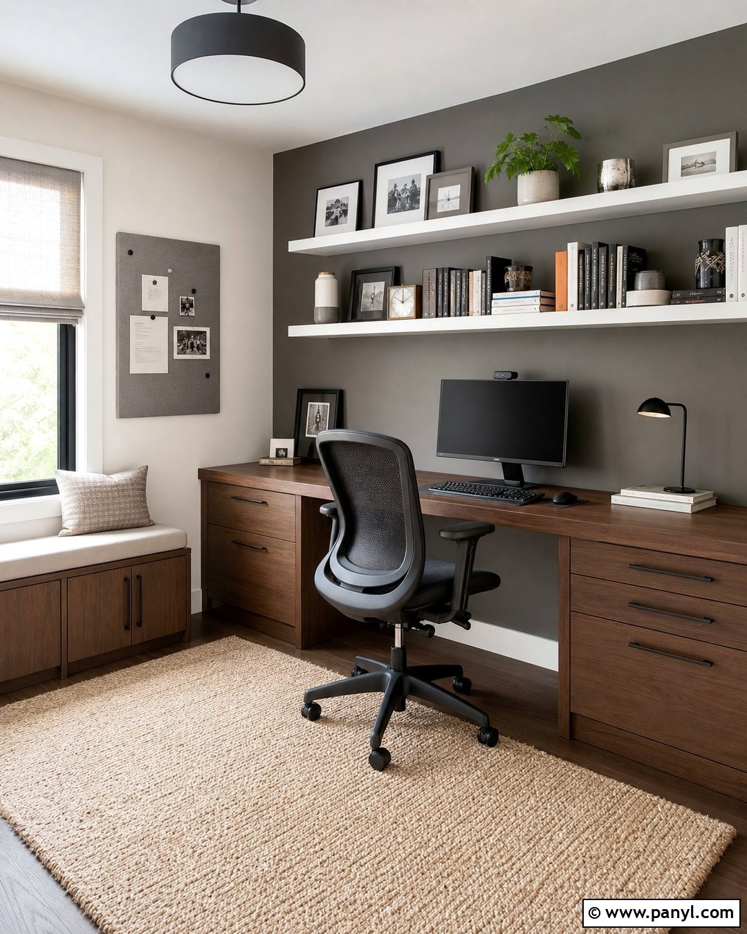 Grey And White Home Office Walls - 30 Grey And White Walls