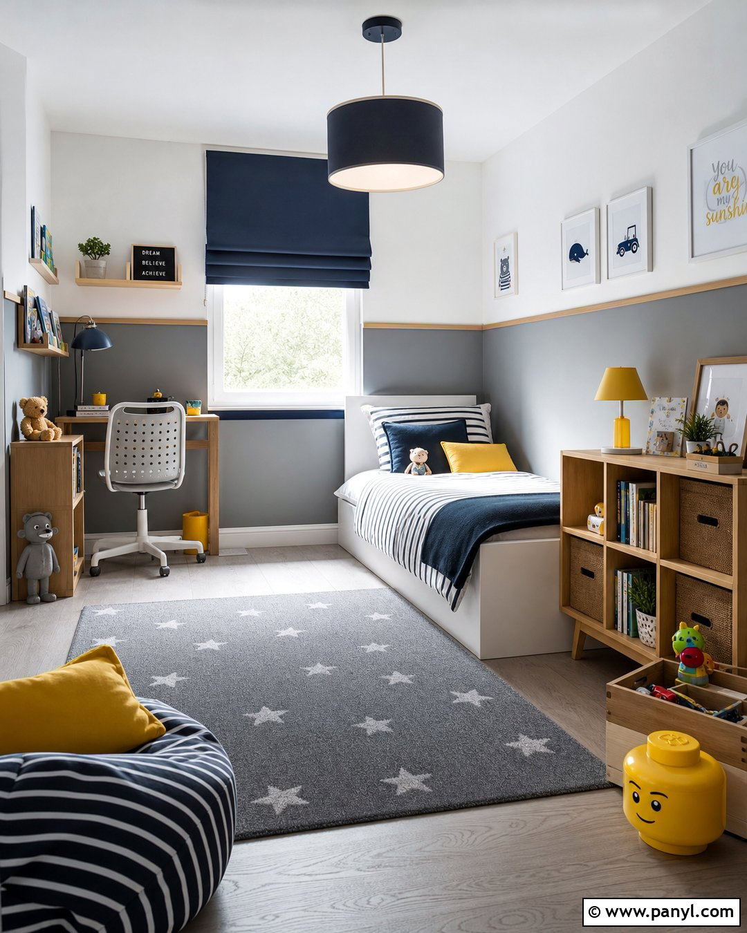Grey And White Kids Bedroom Walls - 30 Grey And White Walls