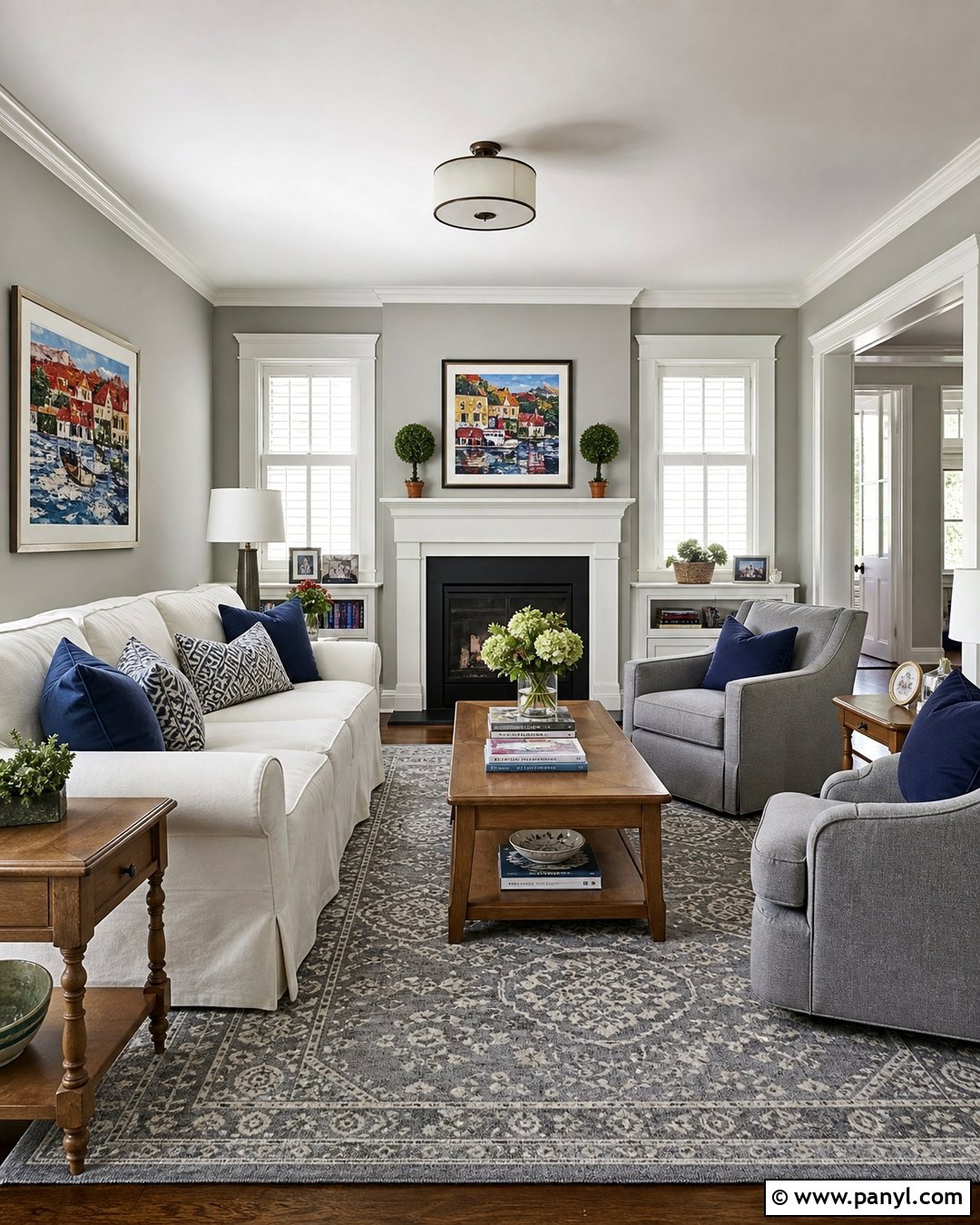 Grey And White Living Room Walls - 50 grey wall ideas