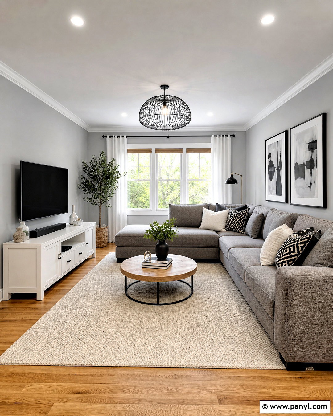 Grey And White Living Room - 20 grey color room ideas