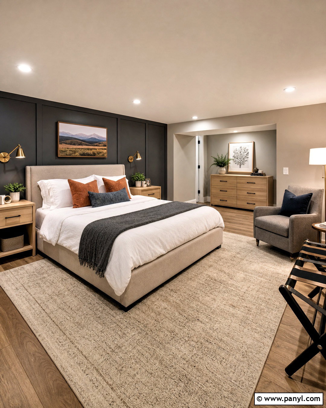 Grey Basement Guest Suite - 20 grey basement ideas