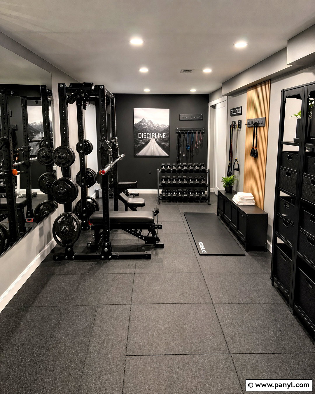Grey Basement Home Gym - 20 grey basement ideas