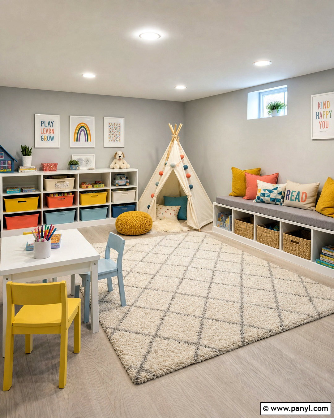Grey Basement Playroom - 20 grey basement ideas