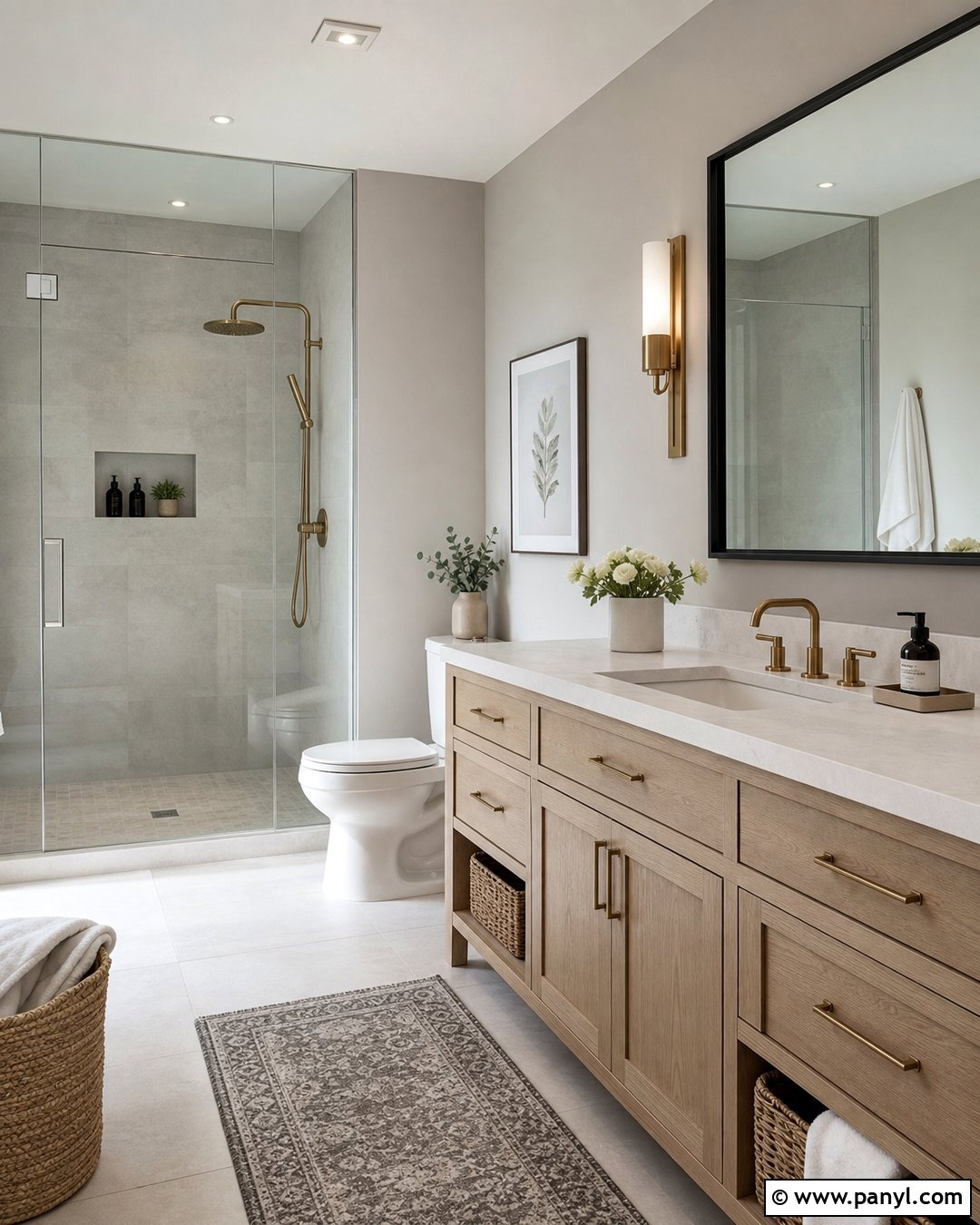 Grey Bathroom Walls - 50 grey wall ideas