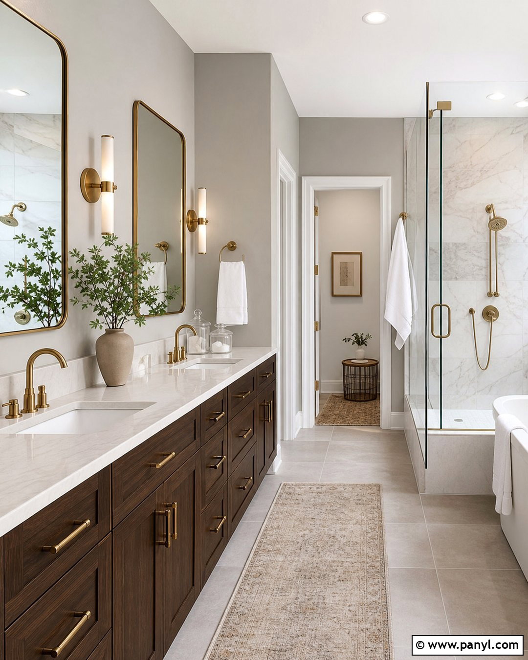 Grey Bathroom Walls With Marble - 20 Grey For Bathroom Walls
