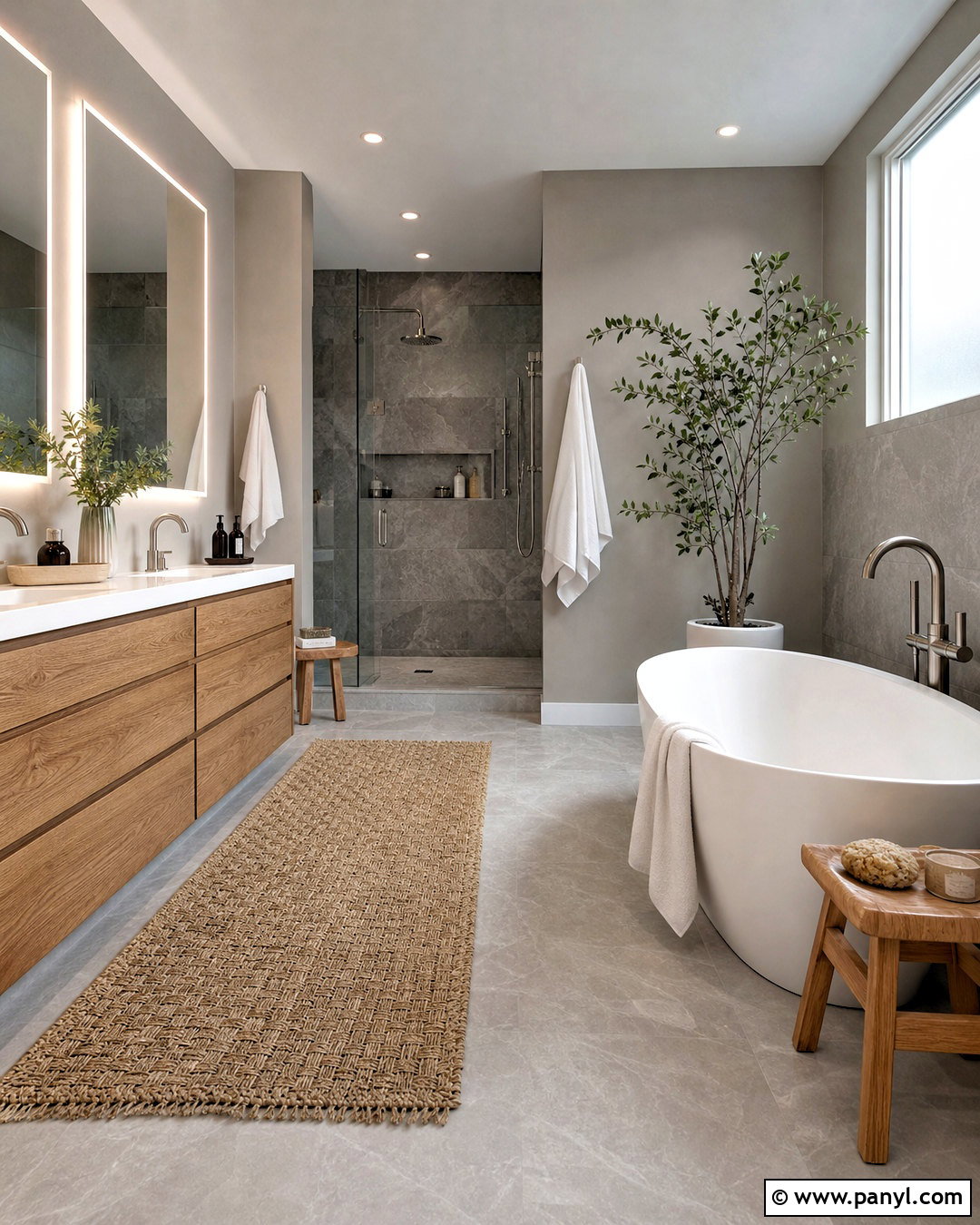 Grey Bathroom With Freestanding Tub - 20 grey bathroom ideas modern ideas