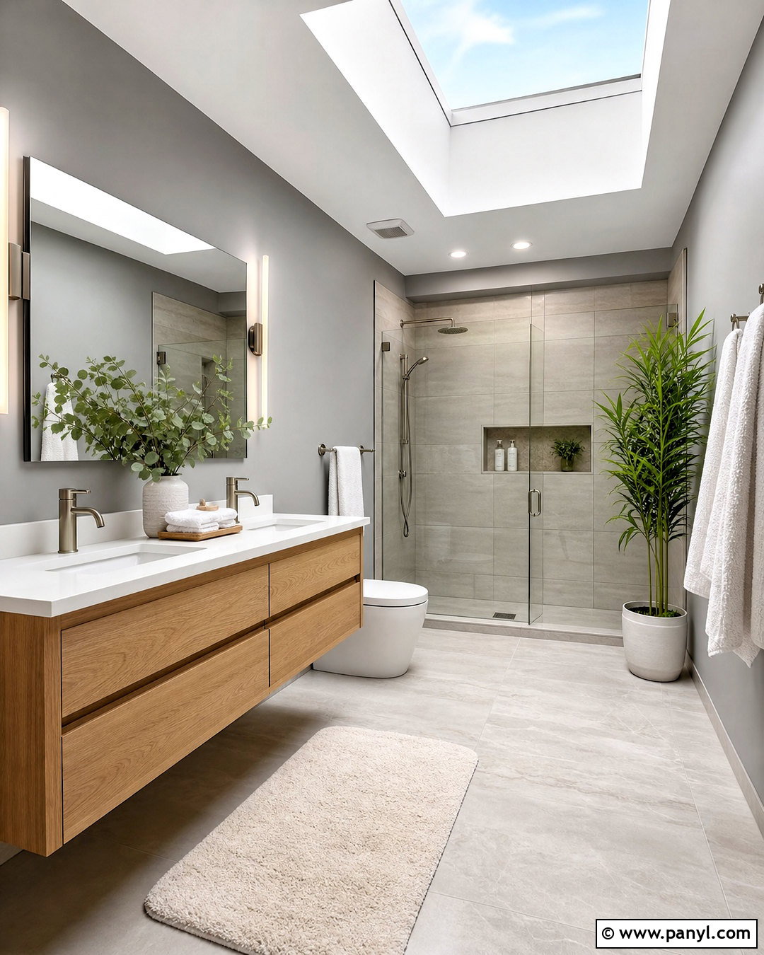 Grey Bathroom With Skylight - 20 grey bathroom ideas modern ideas