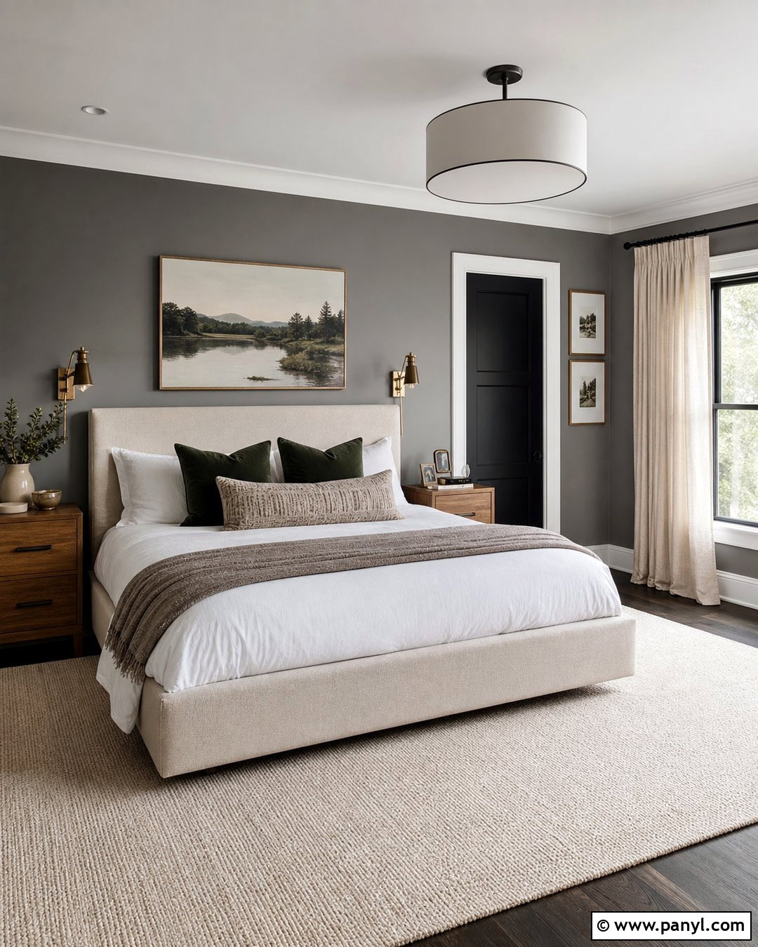 25 Grey Walls With Black Doors for Bold Modern Contrast