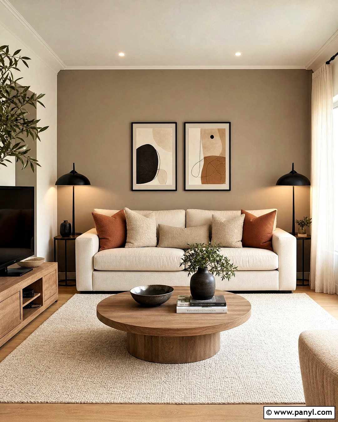 Grey Beige Accent Wall - 20 grey beige paint ideas