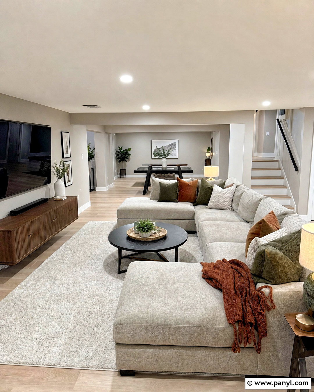 Grey Beige Basement - 20 grey beige paint ideas