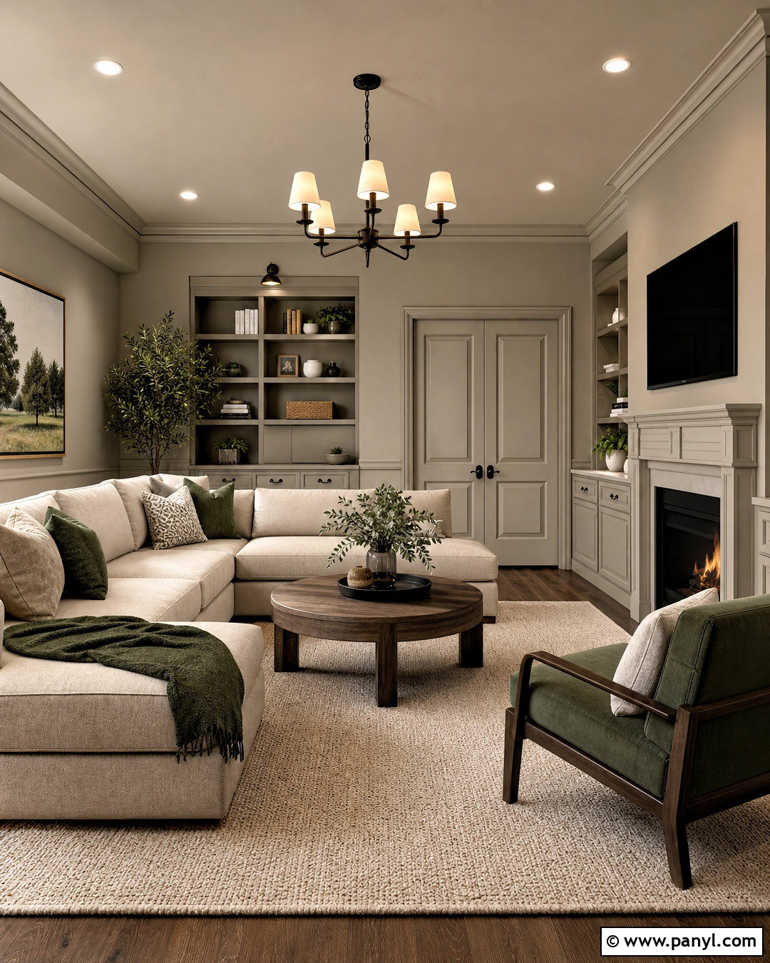 Grey Beige Color Drenching - 20 grey beige paint ideas