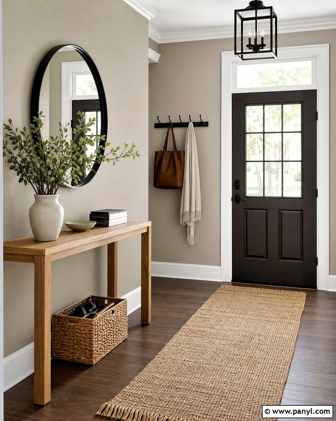 Grey Beige Entryway - 20 grey beige paint ideas