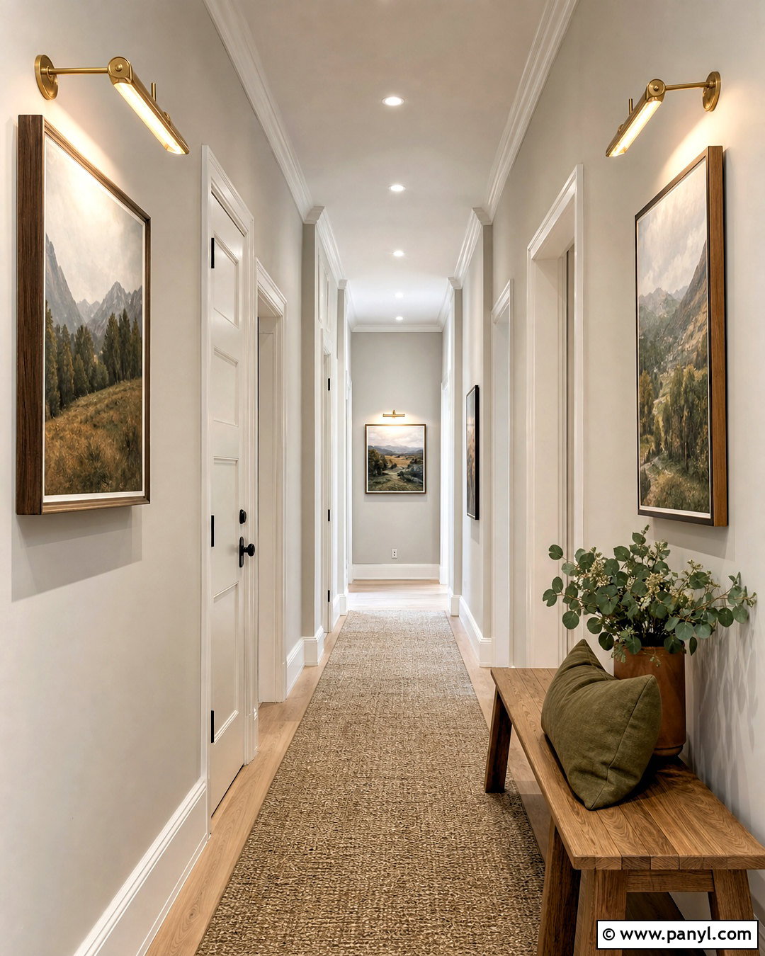 Grey Beige Hallway - 20 grey beige paint ideas