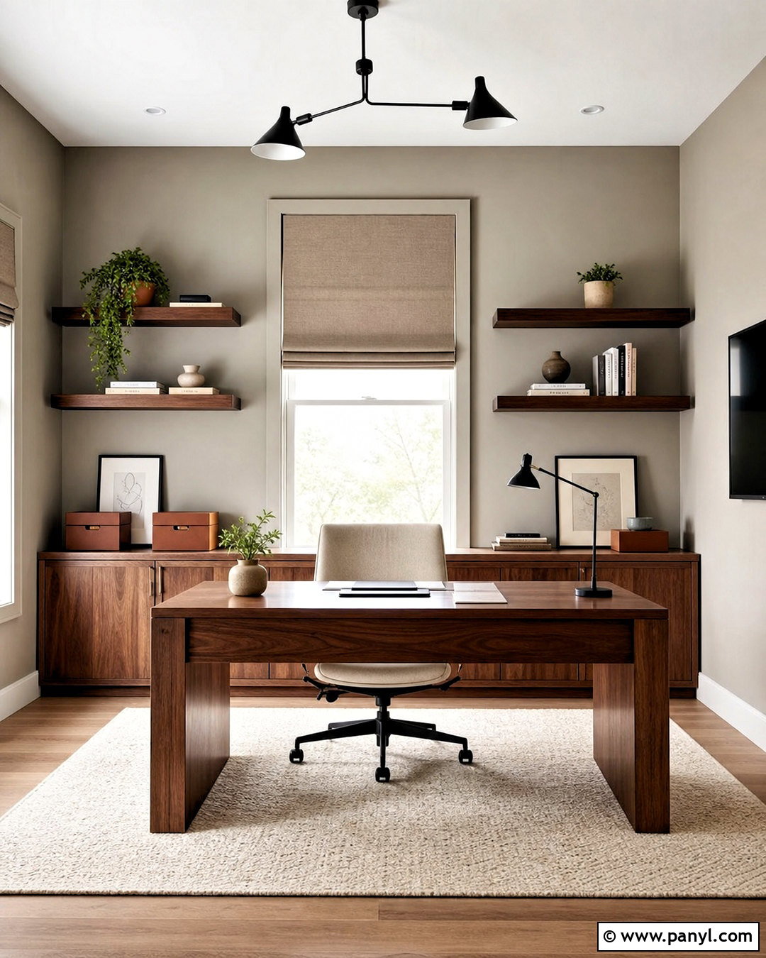 Grey Beige Home Office - 20 grey beige paint ideas