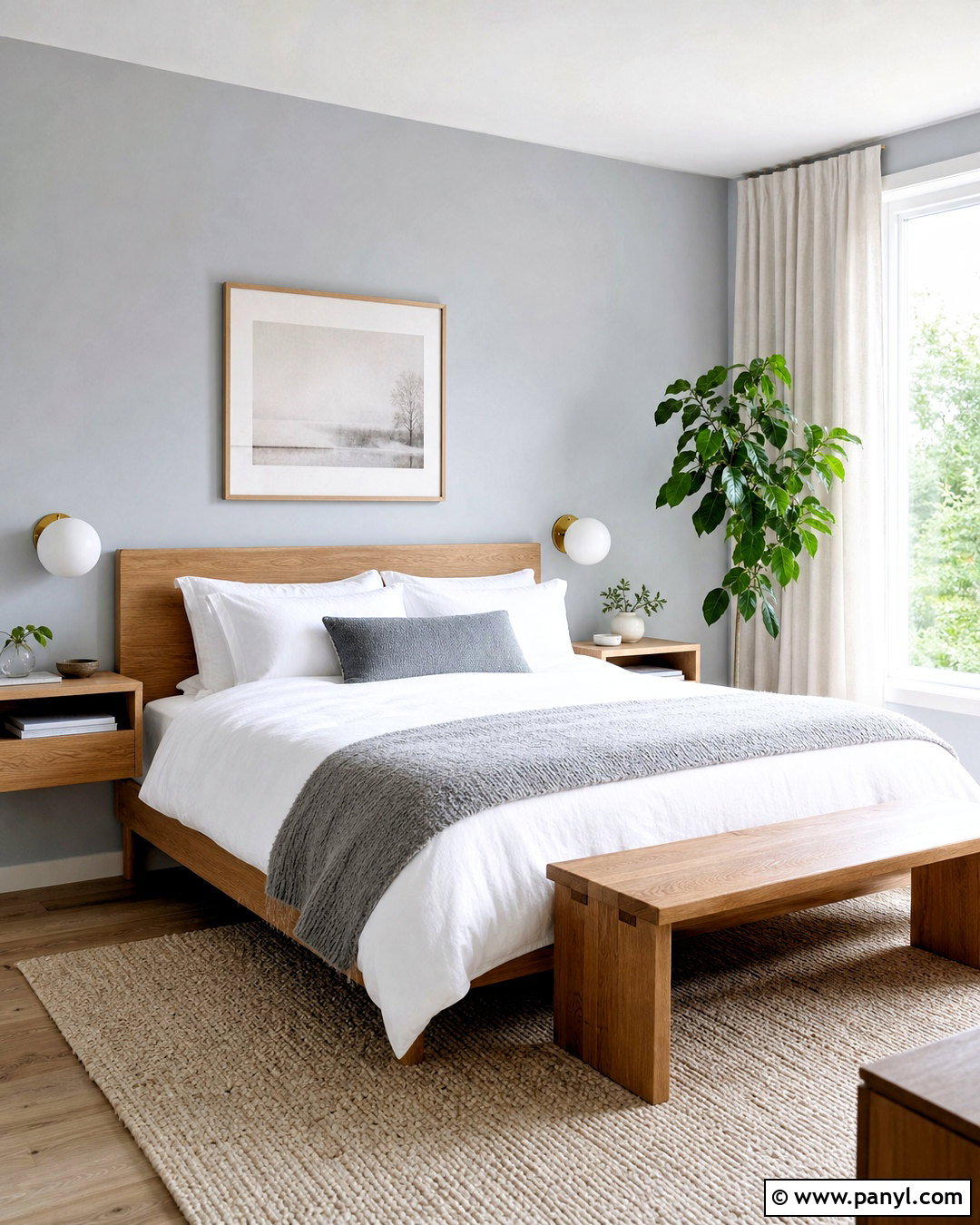 Grey Blue Walls With Scandinavian Decor - 20 grey blue walls