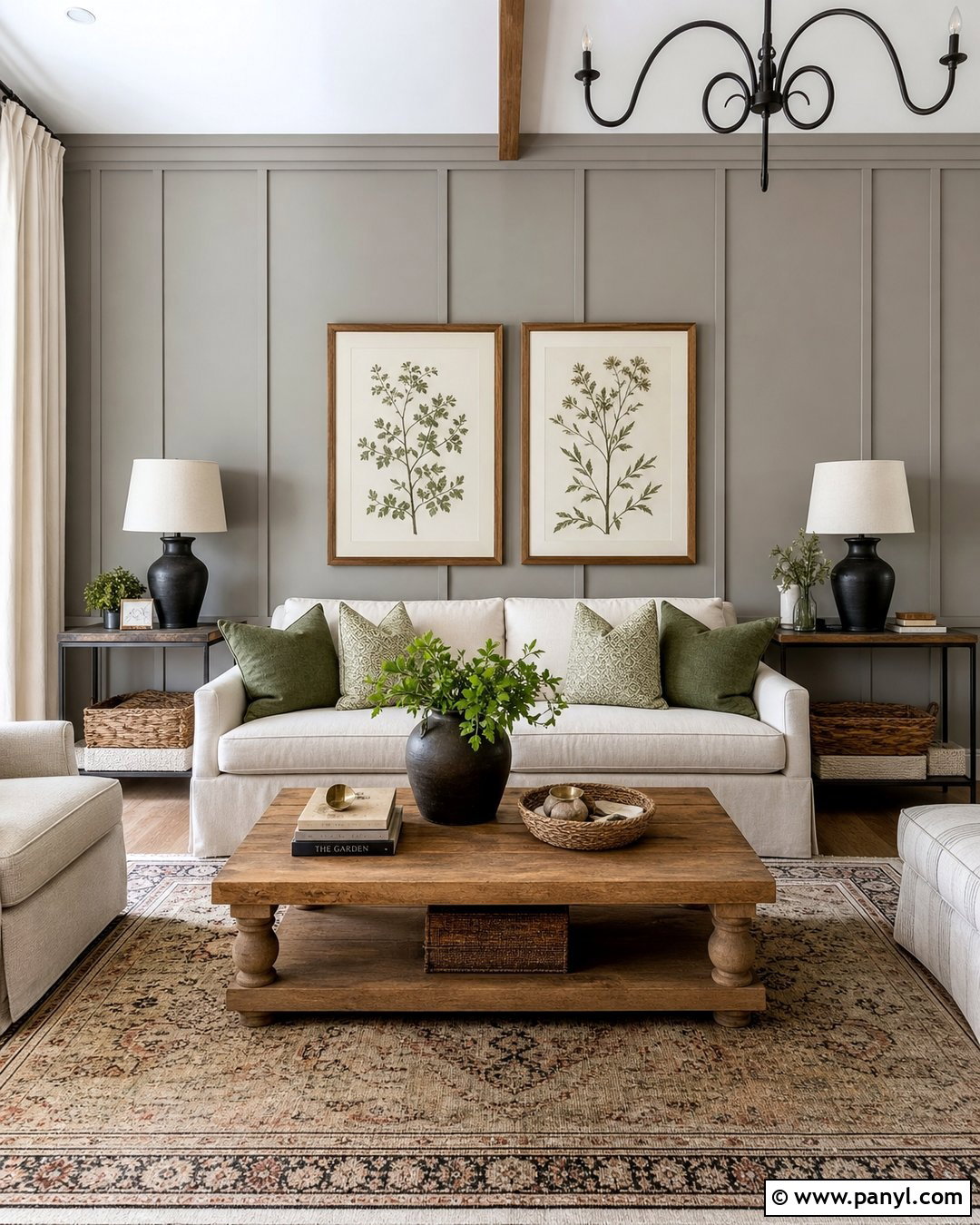 Grey Board And Batten Accent Wall - 35 grey accent wall ideas