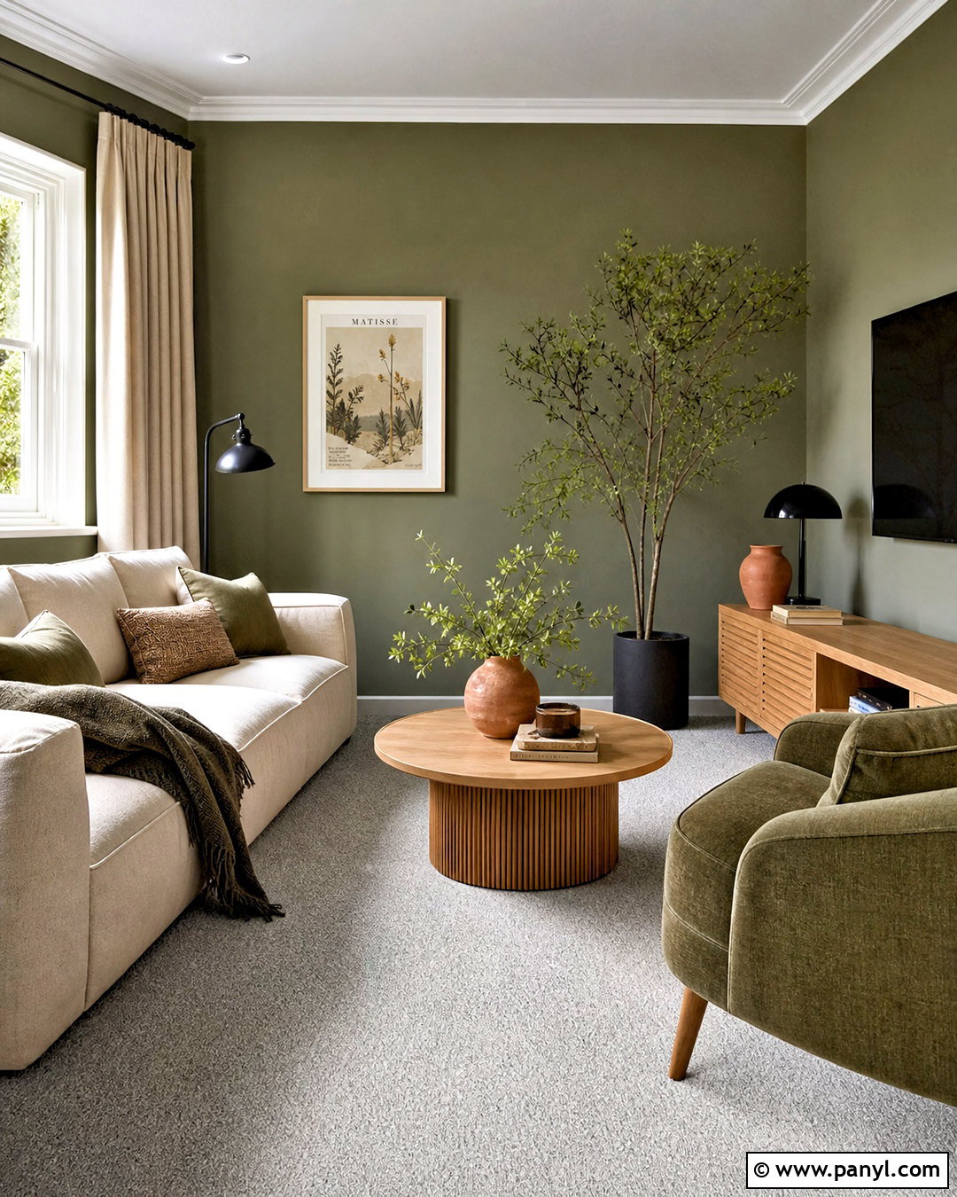 Grey Carpet And Sage Green Living Room - 20 grey carpet living room ideas