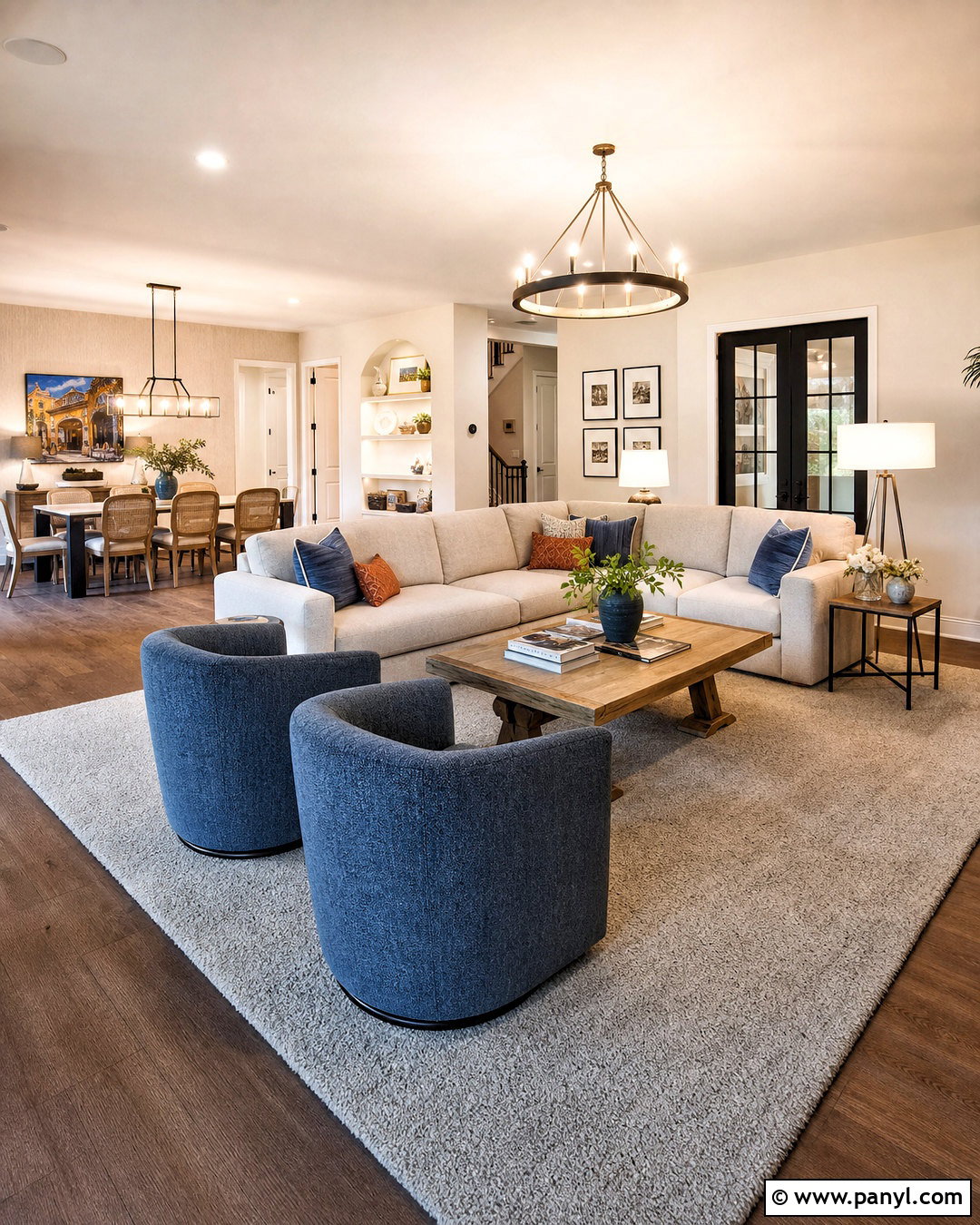 Grey Carpet Open Plan Living Room - 20 grey carpet living room ideas