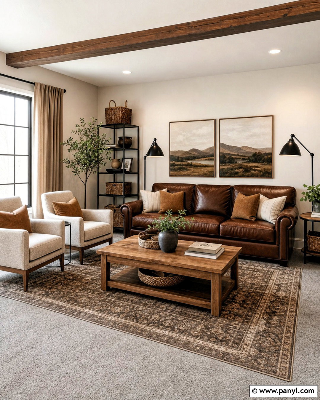 Grey Carpet With Chocolate Brown - 20 grey carpet living room color schemes