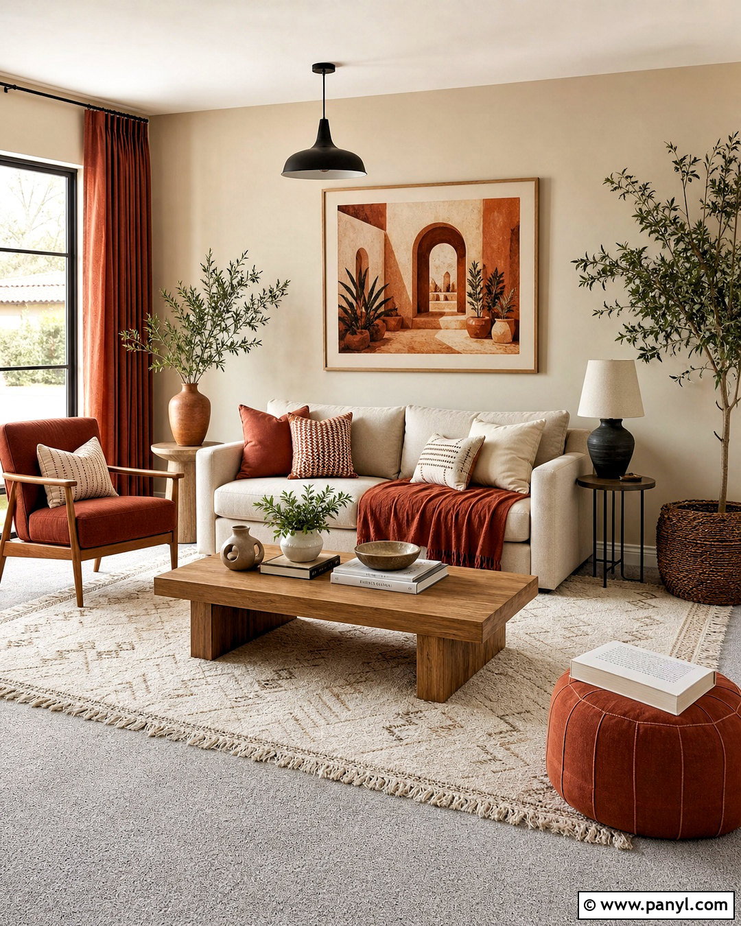 Grey Carpet With Terracotta - 20 grey carpet living room color schemes