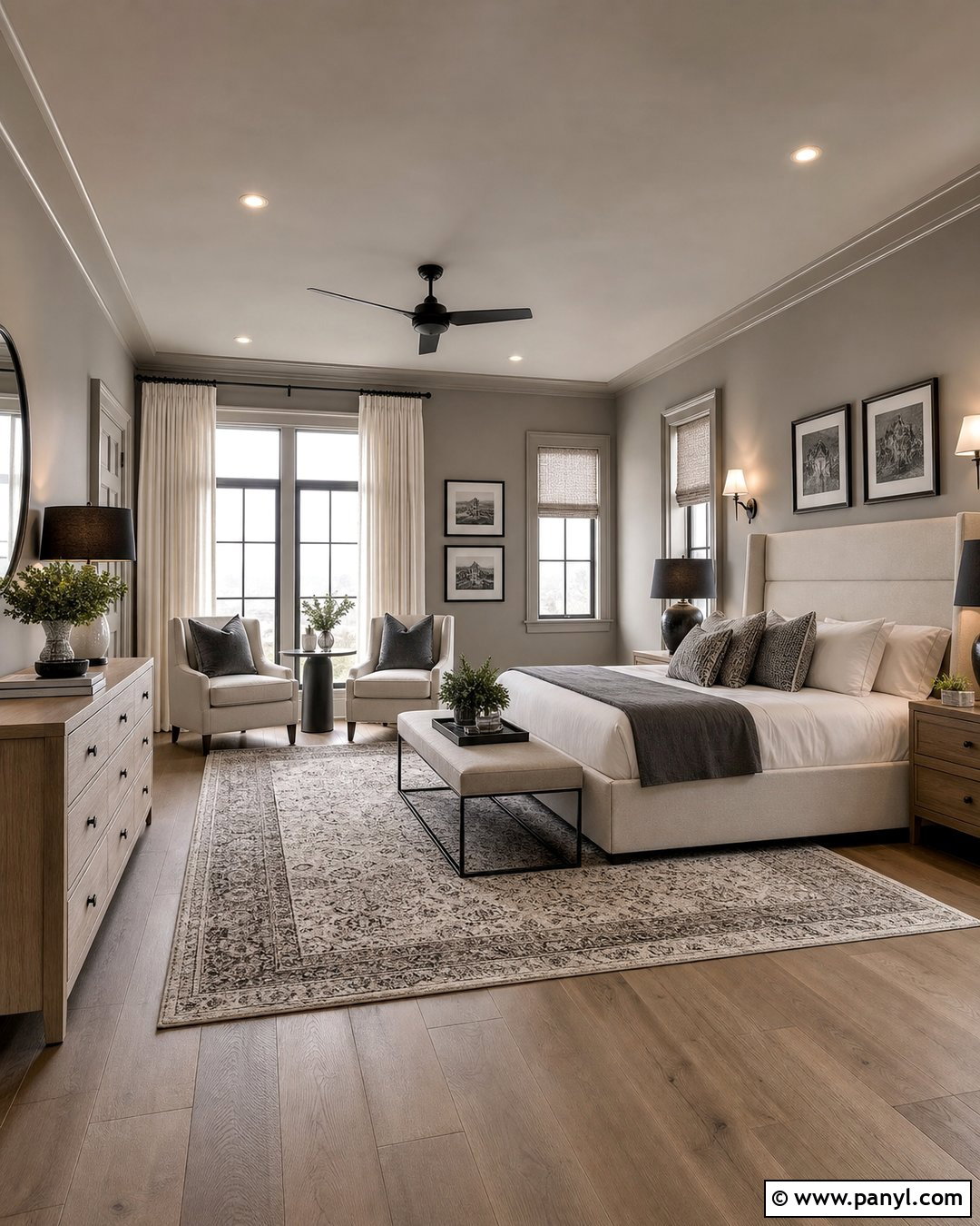 Grey Ceiling With Matching Walls - 30 Grey Wall Paint Ideas