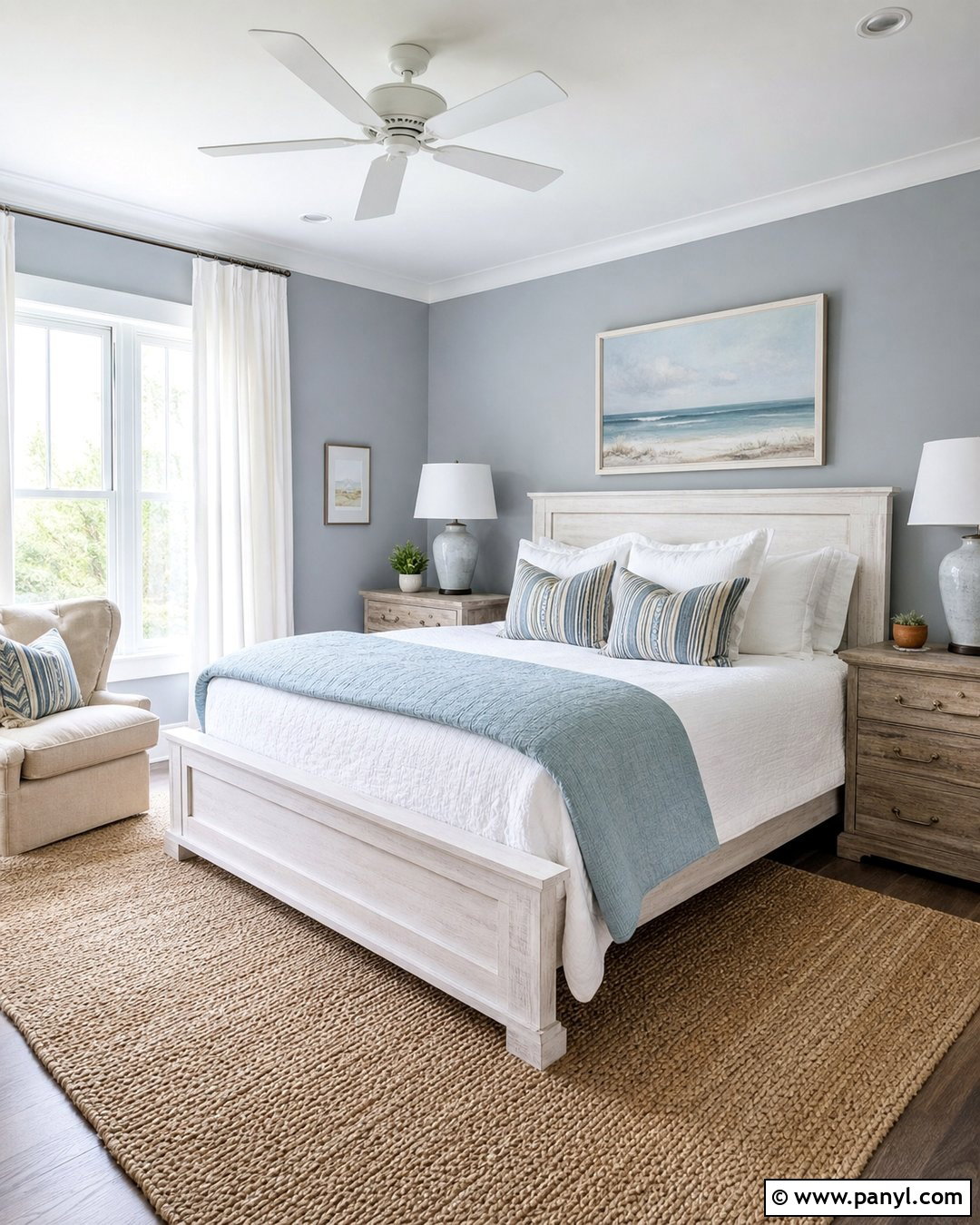 Grey Coastal Bedroom Walls - 25 Grey Room Wall Ideas