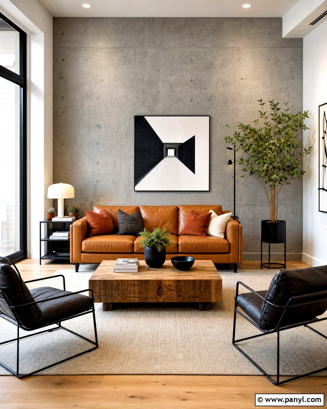 Grey Concrete Effect Wall - 20 grey textured wall ideas