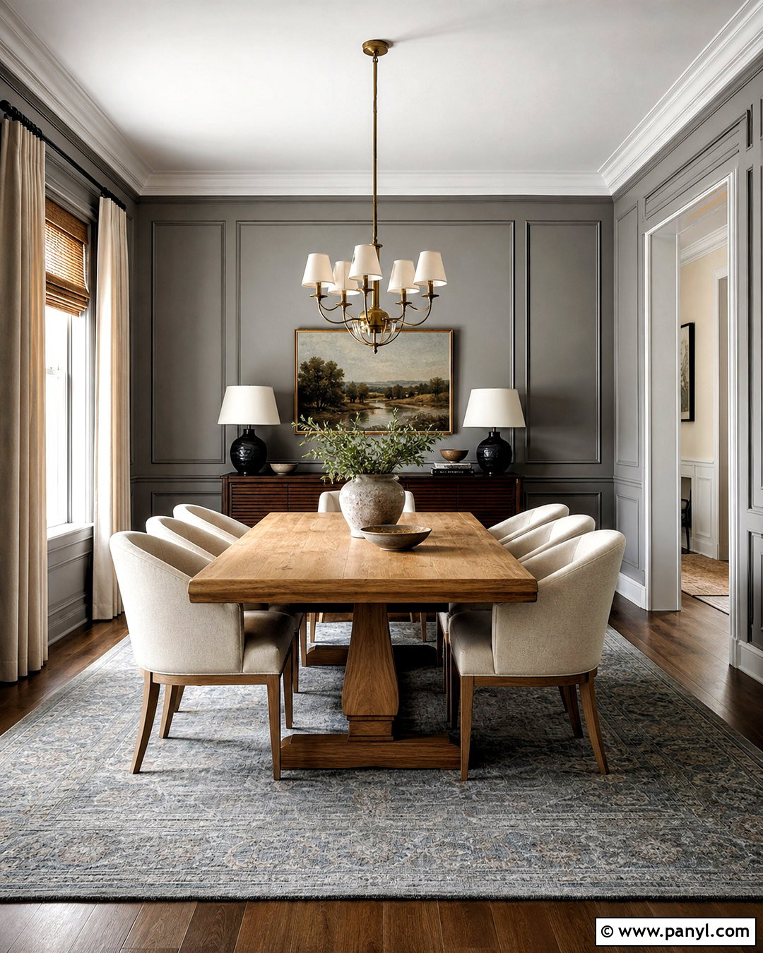 Grey Dining Room - 20 grey home interiors