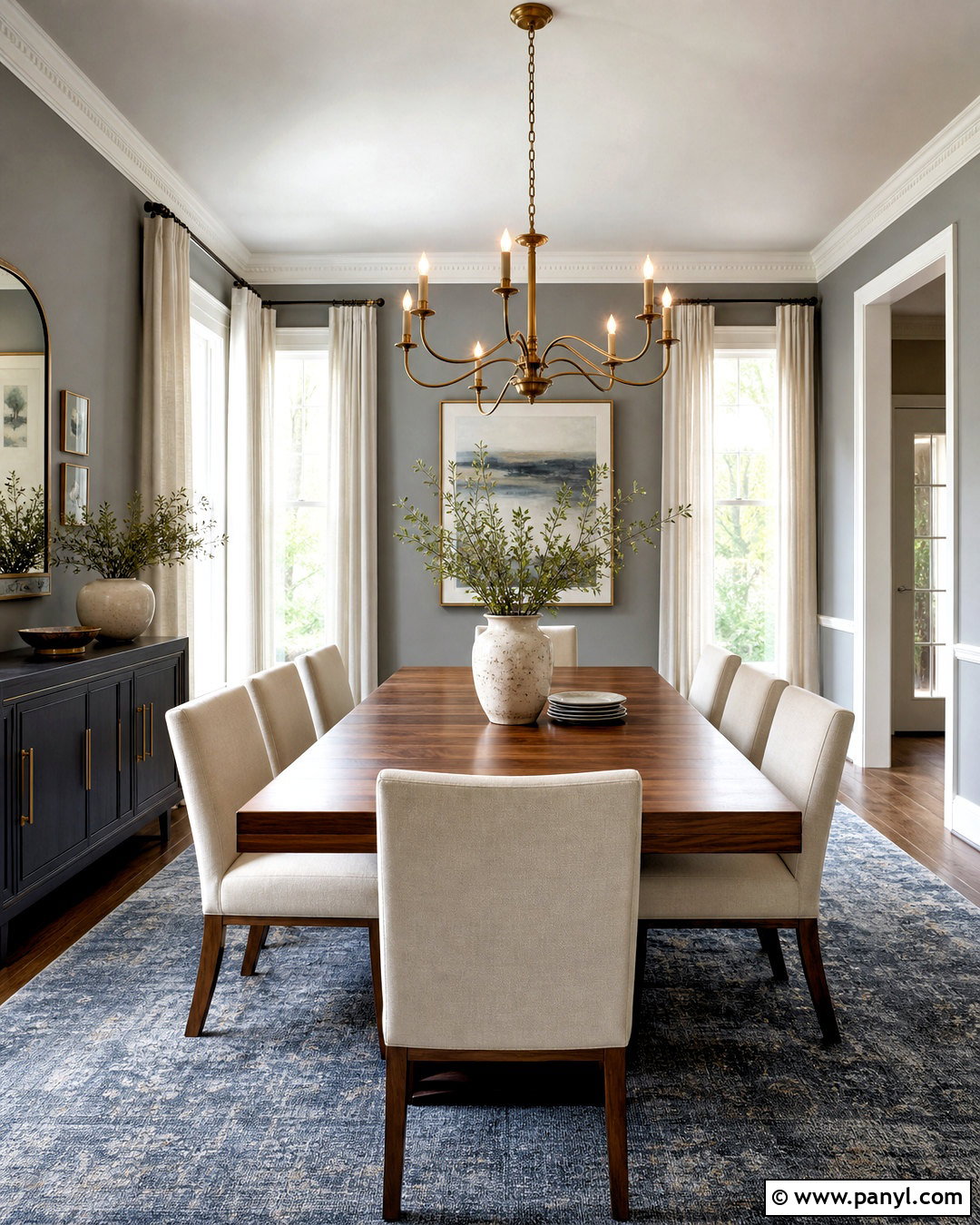 Grey Dining Room - 20 grey color room ideas