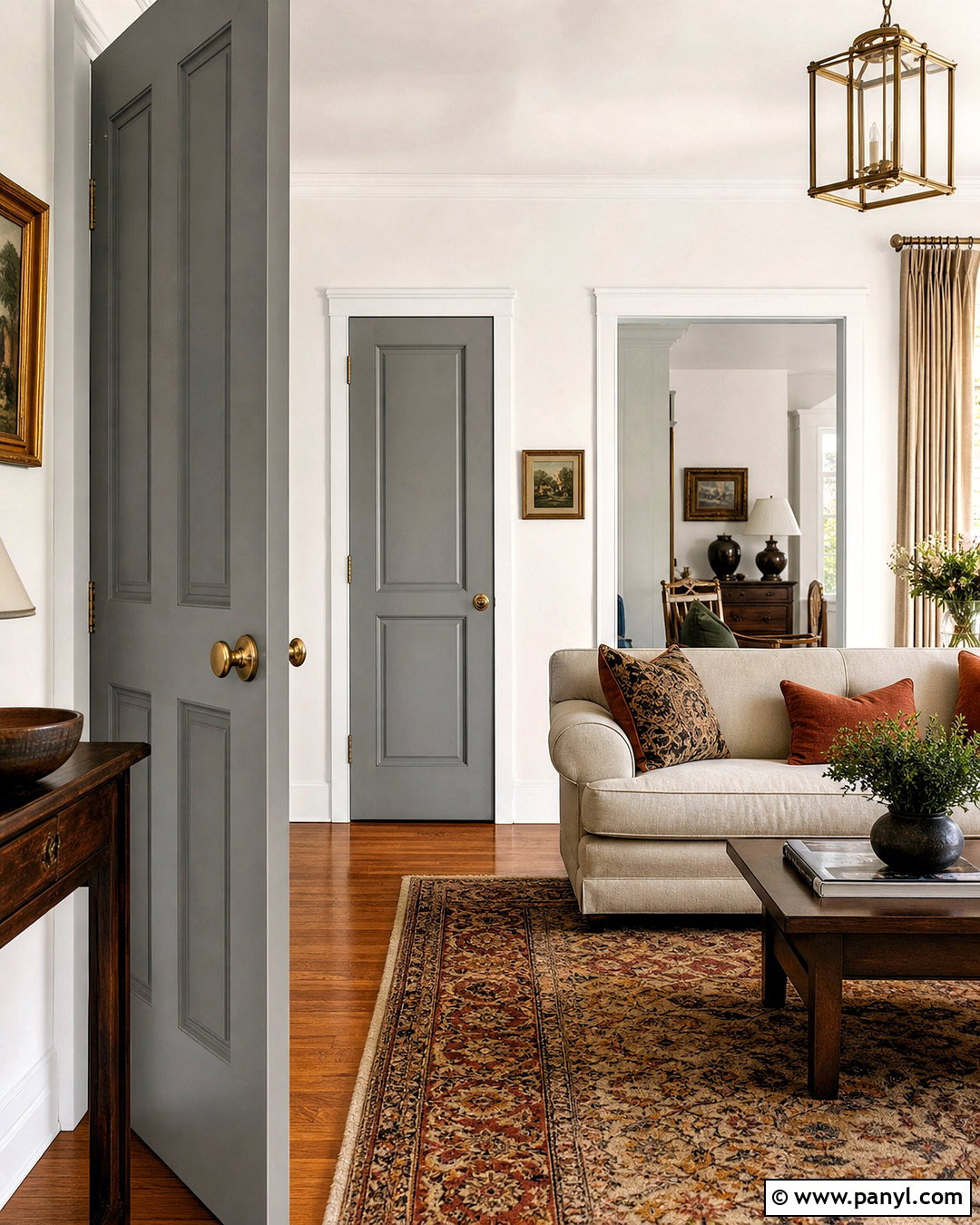 Grey Doors With White Trim - 20 white walls grey doors