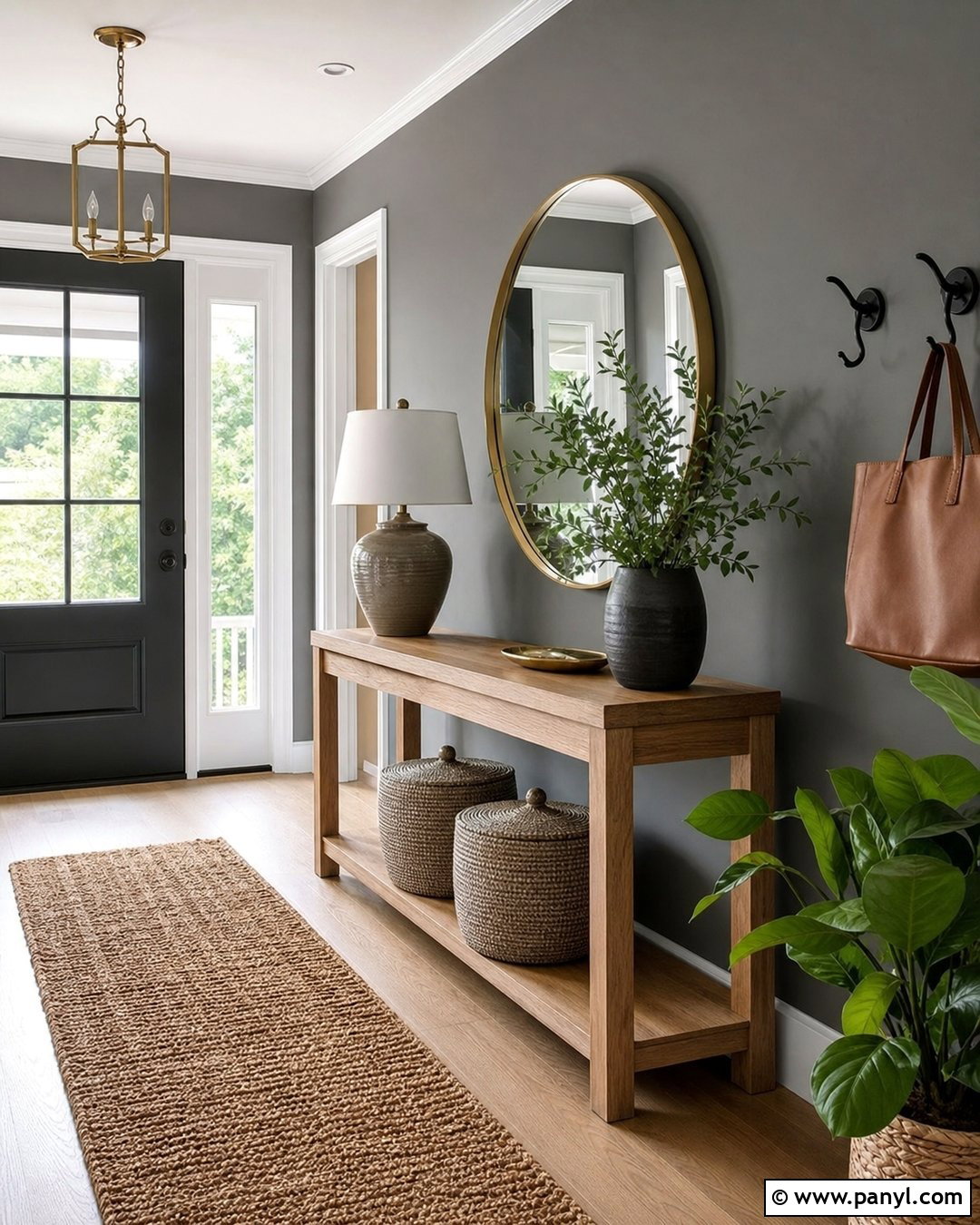 Grey Entryway Accent Wall - 35 grey accent wall ideas