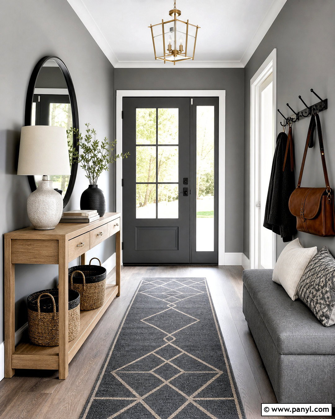 Grey Entryway - 20 grey color room ideas