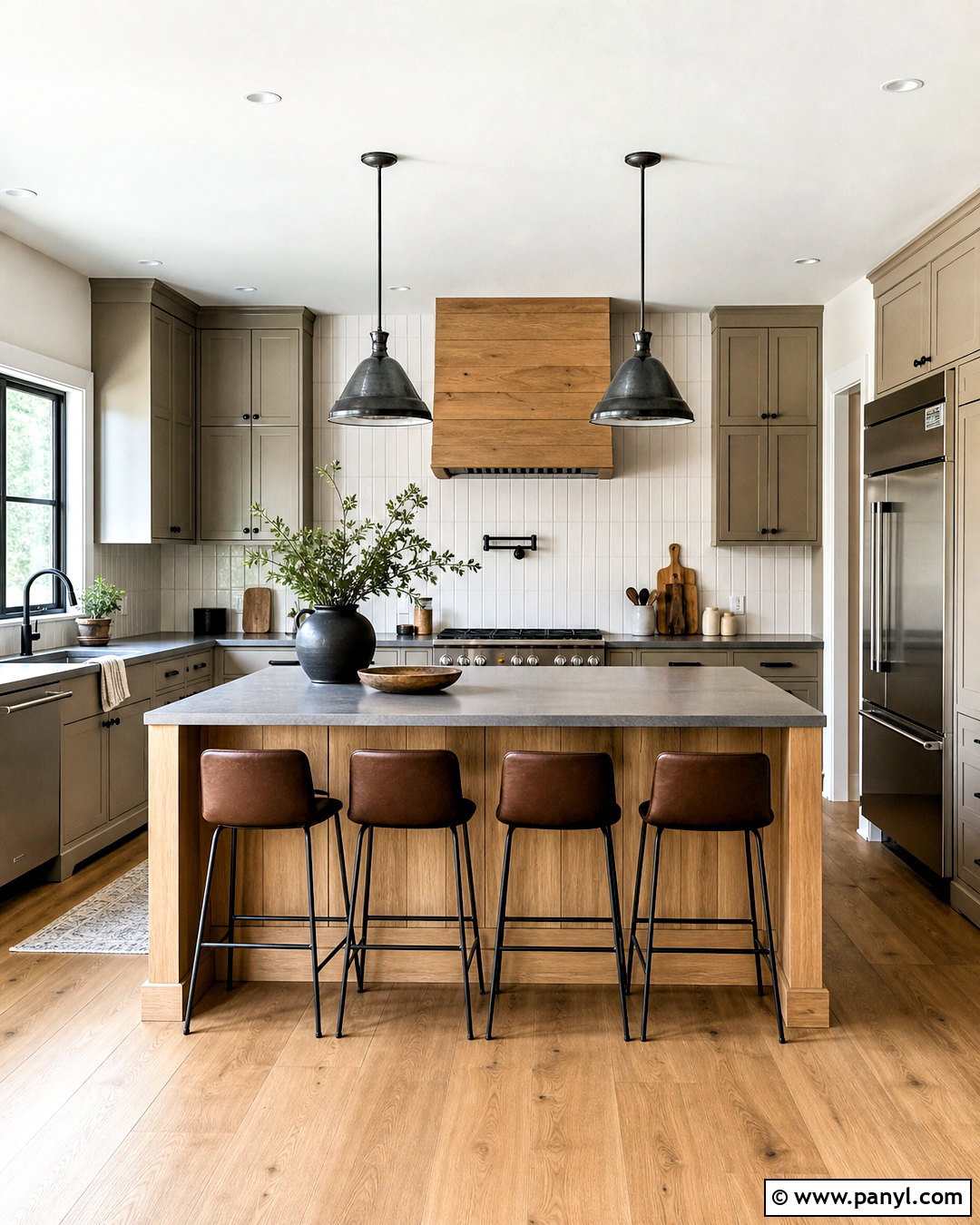 Grey Farmhouse Kitchen With Concrete Counters - 20 grey farmhouse kitchen ideas