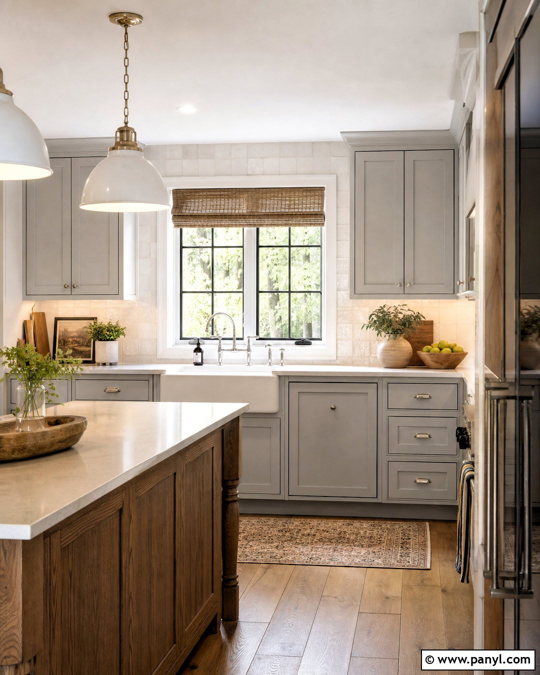 Grey Farmhouse Kitchen With Farmhouse Sink - 20 grey farmhouse kitchen ideas