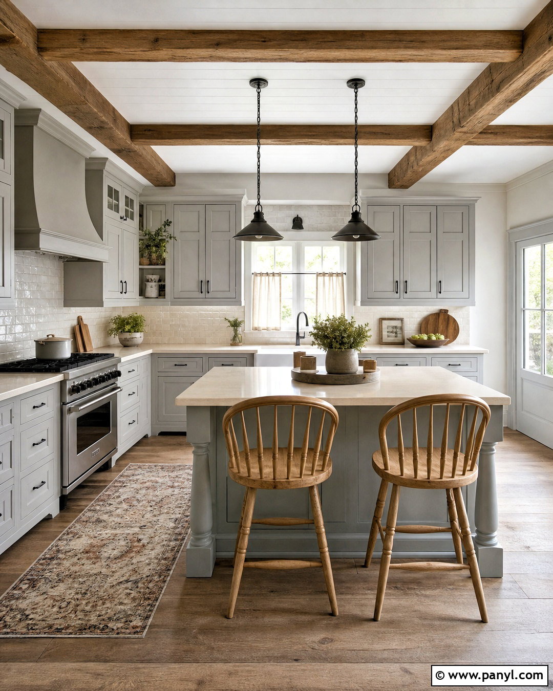 Grey Farmhouse Kitchen - 20 grey home interiors