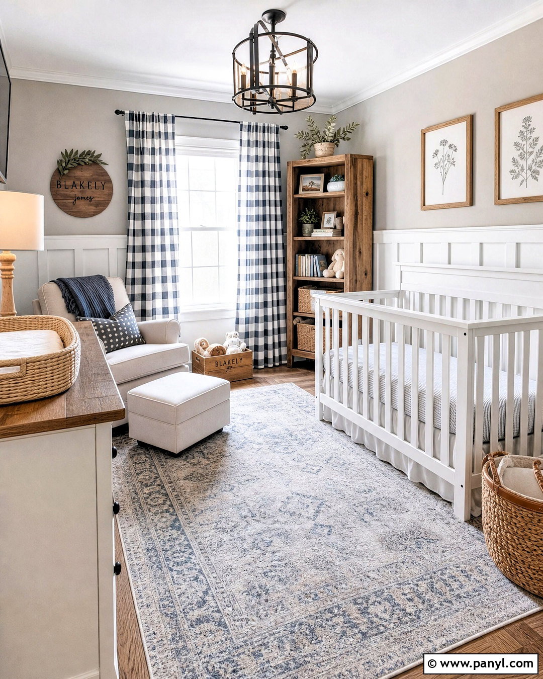 Grey Farmhouse Nursery - 20 grey nursery ideas